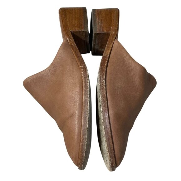 Soludos Venetian Mule Shoes Camel Brown Leather Size 6 Slip On - Picture 8 of 11